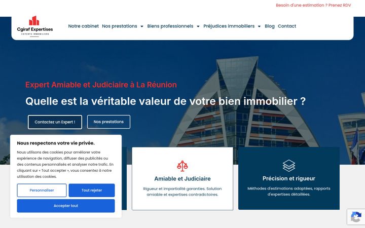 Screenshot of cgiraf-expertise-estimation.fr