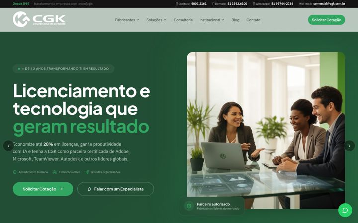 Képernyőkép: cgk.com.br