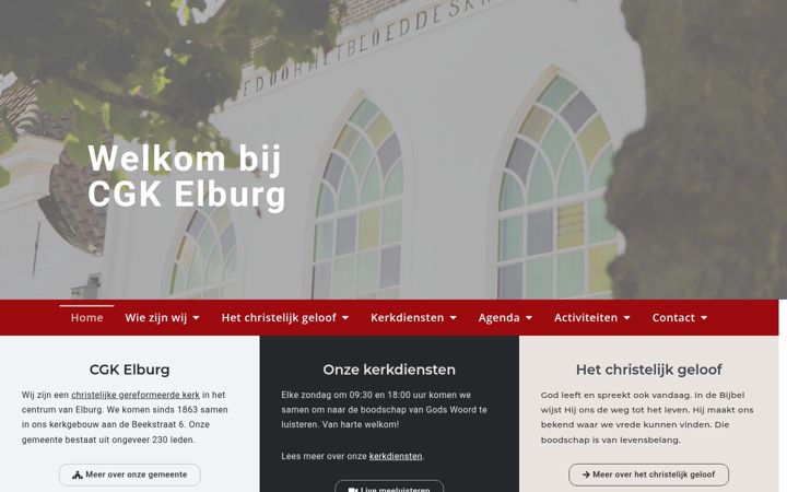 Ekrano kopija cgkelburg.nl