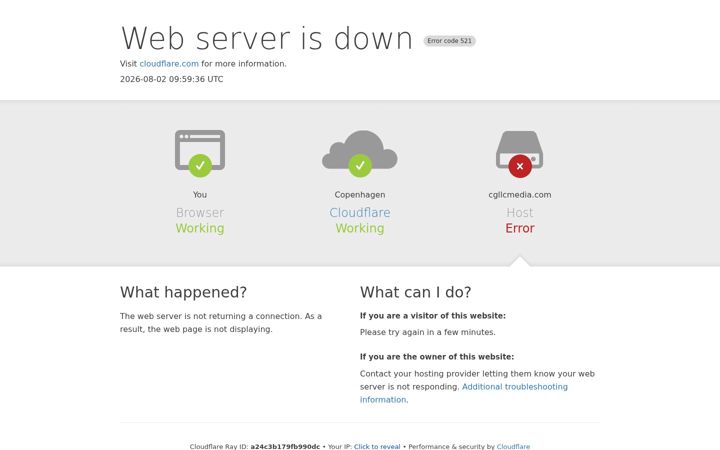 Screenshot of cgllcmedia.com