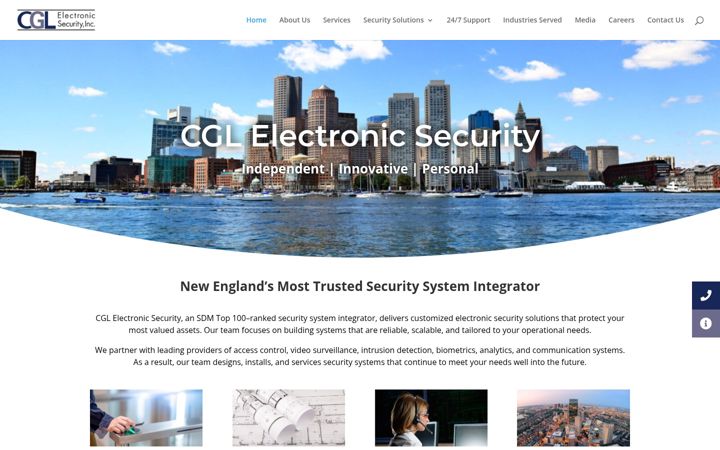 Screenshot of cglsecurity.com