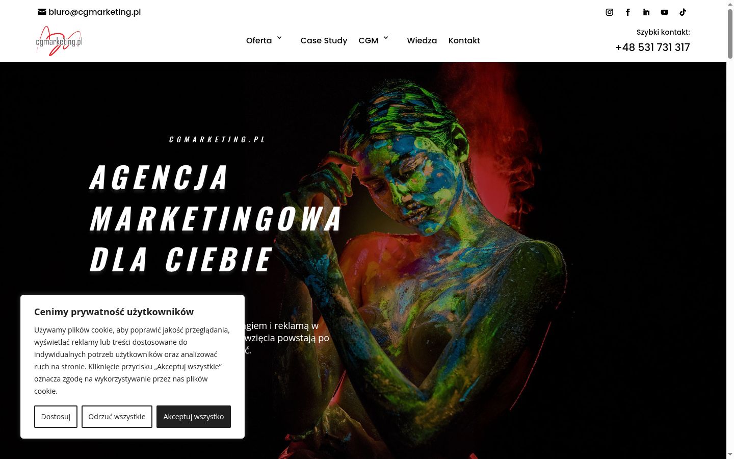 Screenshot tal-banner tal-kunsens muri qabel kwalunkwe interazzjoni