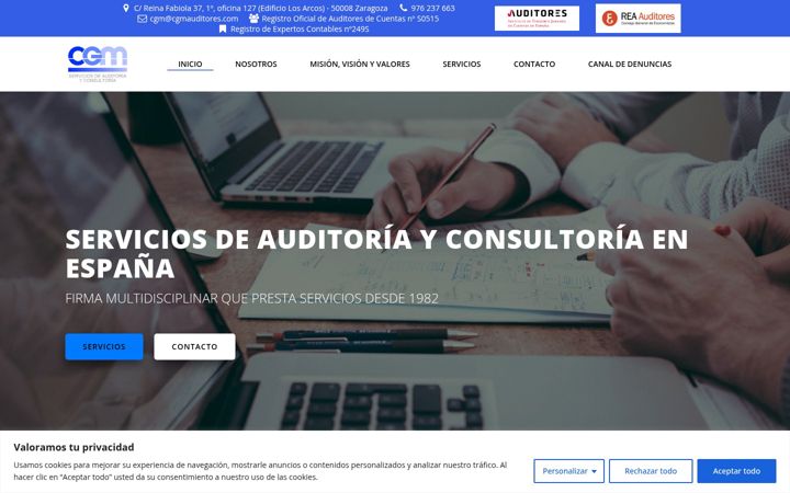 Screenshot of cgmauditores.com