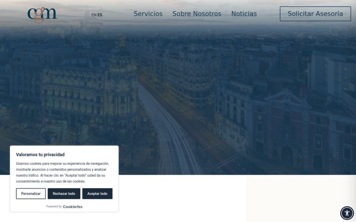 Screenshot of cgmconsultores.com