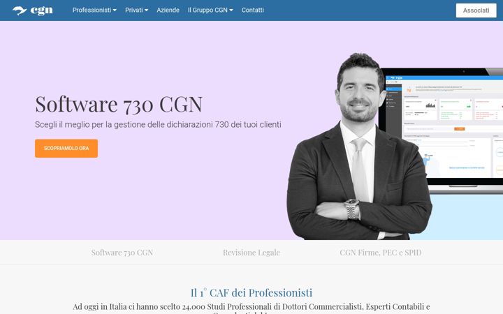 Screenshot of cgn.it