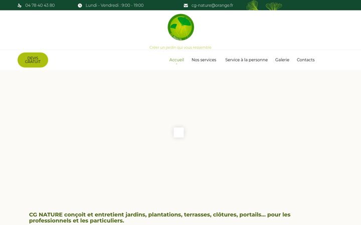 Ekraanipilt saidist cgnature.fr