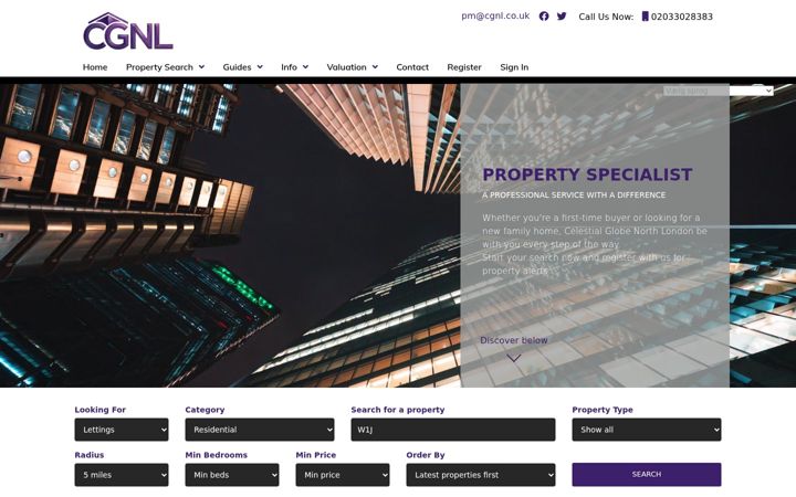Screenshot ta' cgnl.co.uk