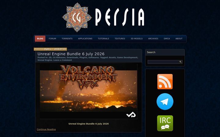 Screenshot of cgpersia.com