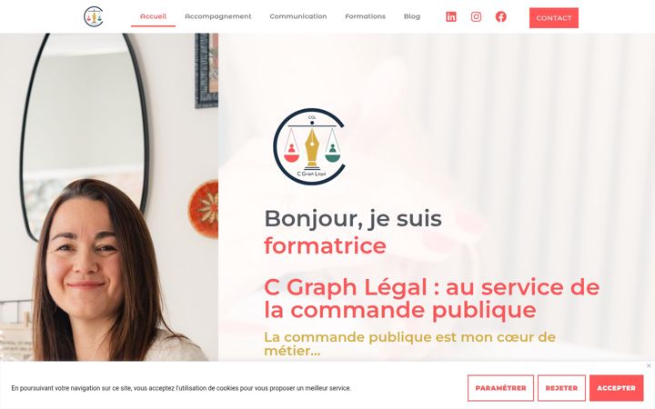 Screenshot di cgraphlegal.fr