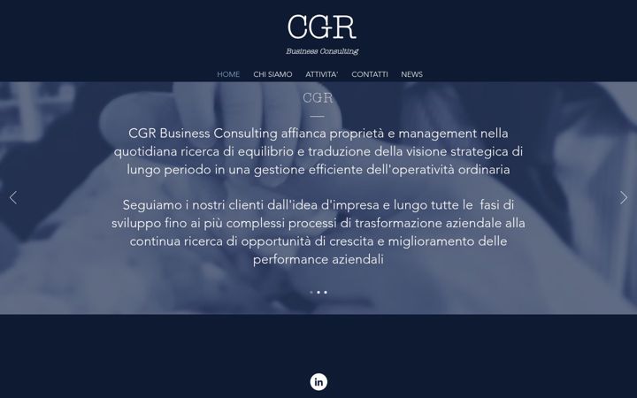 Skjámynd af cgrconsulting.it