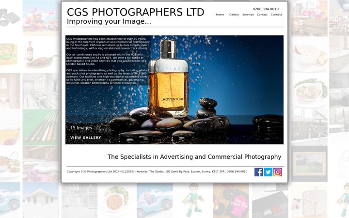 Screenshot ta' cgs-photographers.co.uk