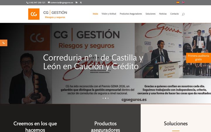 Screenshot di cgseguros.es