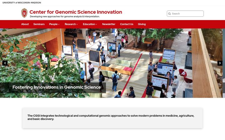 Screenshot von cgsi.wisc.edu