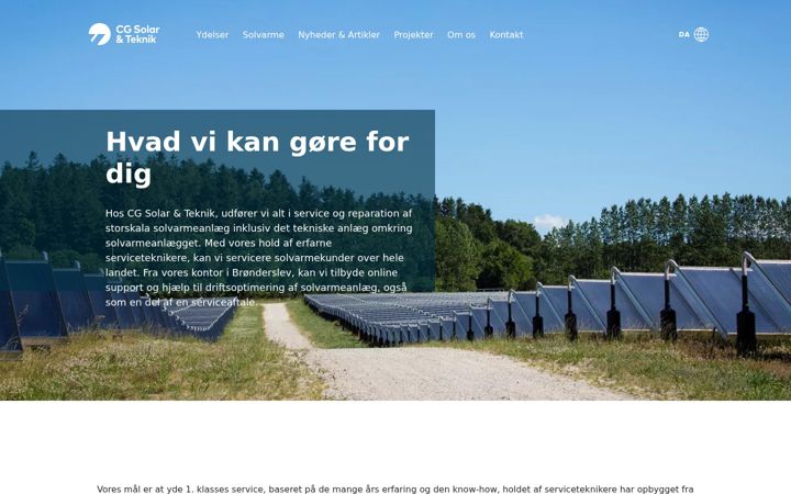 Zrzut ekranu cgsolarteknik.dk
