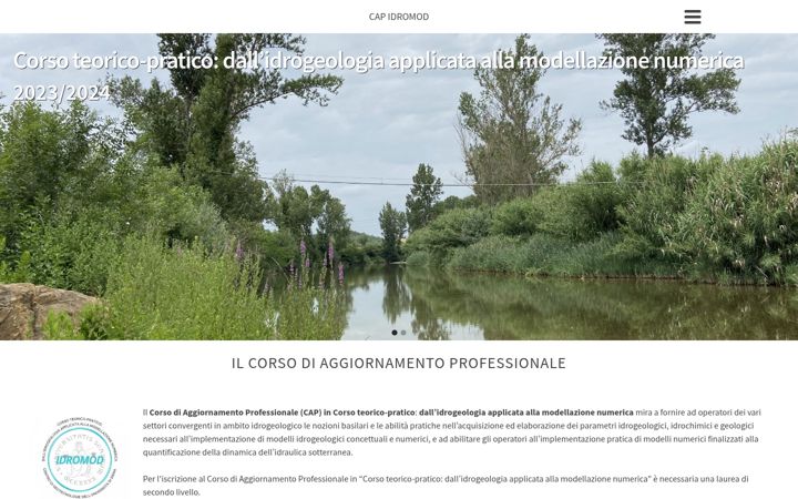 Zrzut ekranu cgt-idromod.unisi.it