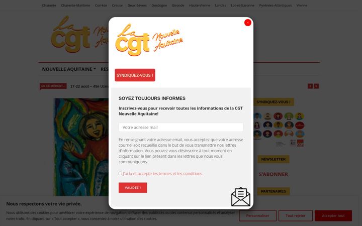 Screenshot di cgt-na.fr
