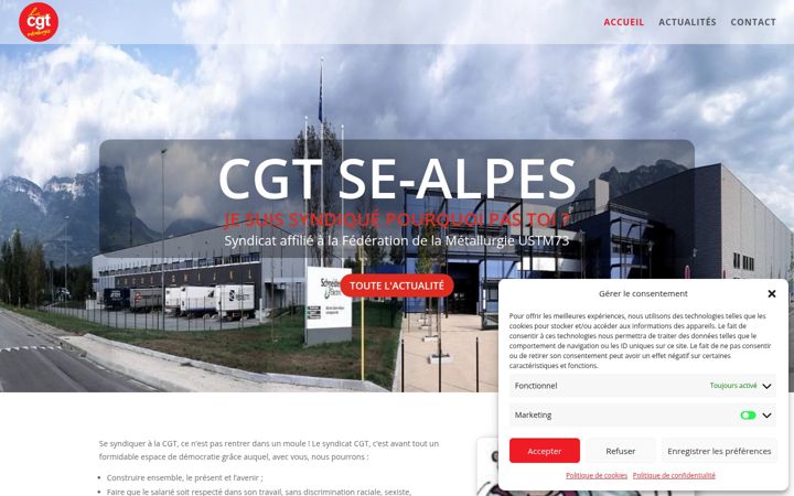 Screenshot of cgt-sealpes73.com