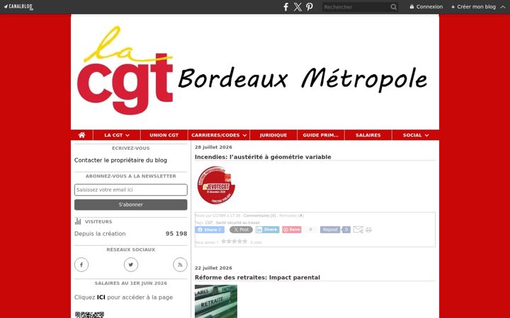 Screenshot di cgtbordeauxmetropole.fr