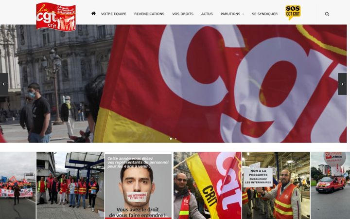 Screenshot di cgtcrit.fr