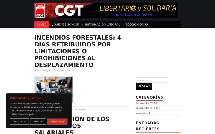 Captură de ecran a cgtdb.org