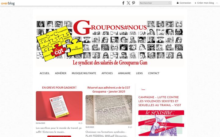 Screenshot di cgtgroupama.fr