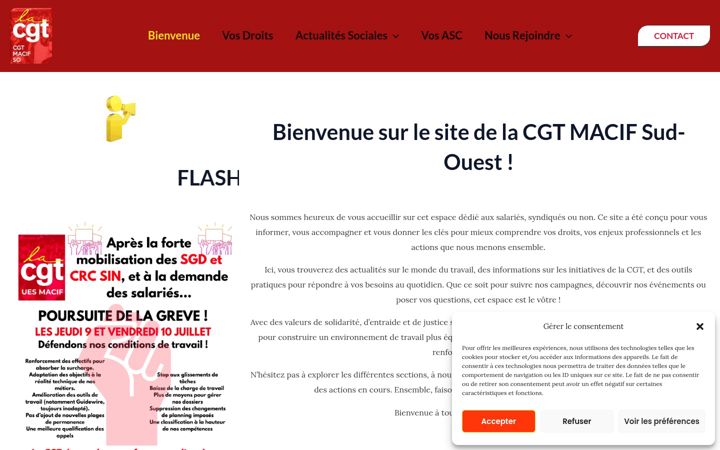 Screenshot di cgtmacifso.fr