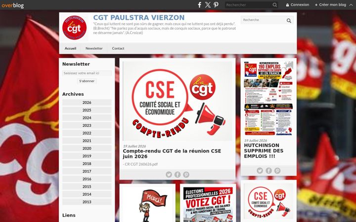 Screenshot of cgtpaulstravierzon.com