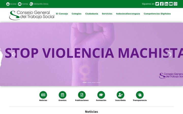Screenshot of cgtrabajosocial.es