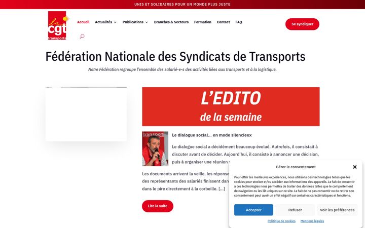 Screenshot di cgttransports.fr