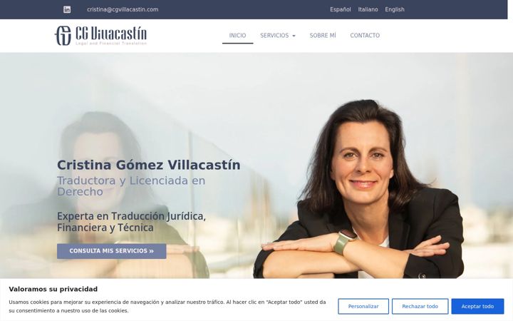 Screenshot of cgvillacastin.com