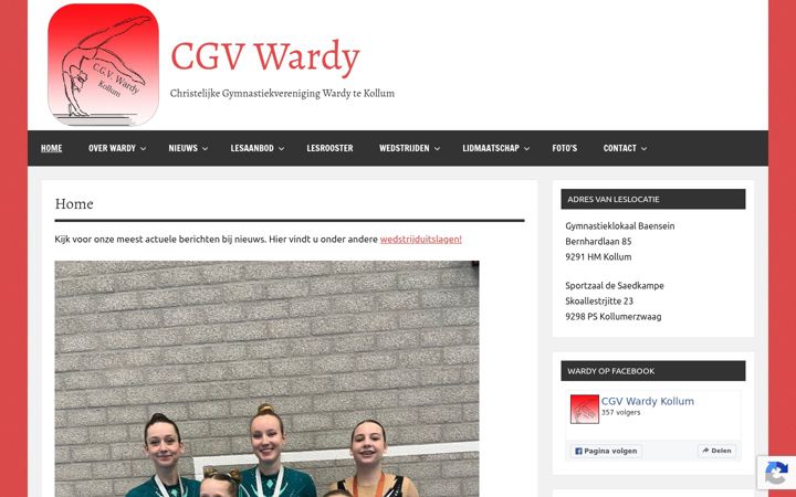 Ekrano kopija cgvwardykollum.nl