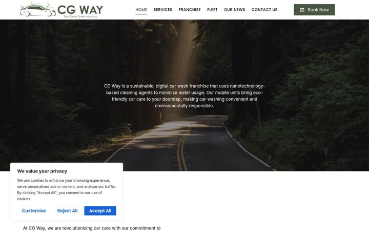 Screenshot ta' cgway.co.uk