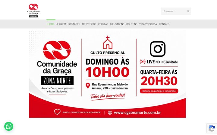 Snímek obrazovky cgzonanorte.com.br