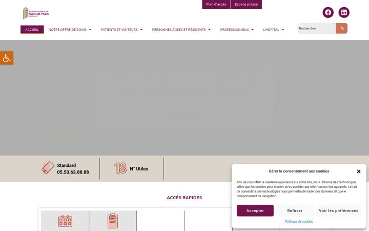 Screenshot di ch-bergerac.fr