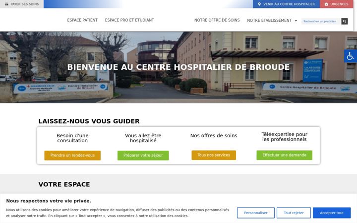 Screenshot di ch-brioude.fr