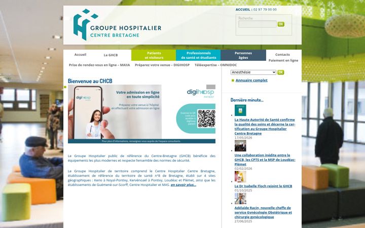 Screenshot di ch-centre-bretagne.fr