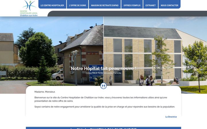 Screenshot di ch-chatillonsurindre.fr