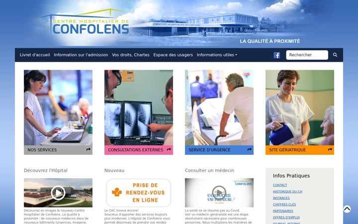 Screenshot di ch-confolens.fr