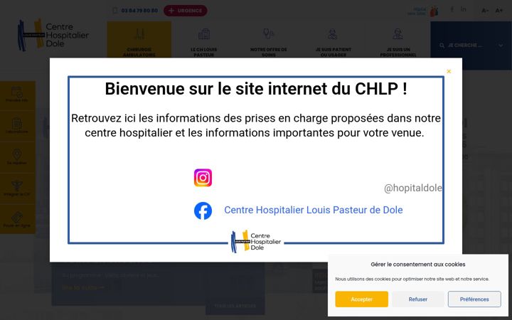 Screenshot di ch-dole.fr
