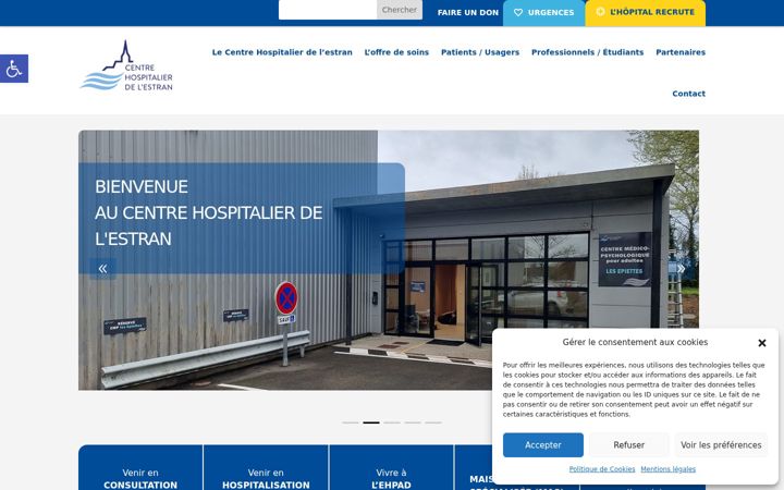 Screenshot di ch-estran.fr