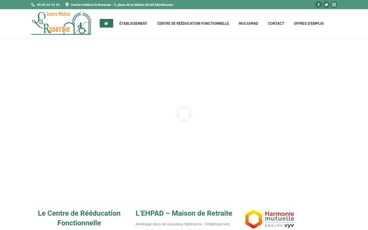Screenshot di ch-la-roseraie.fr