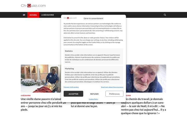 Screenshot of ch-quizz.com