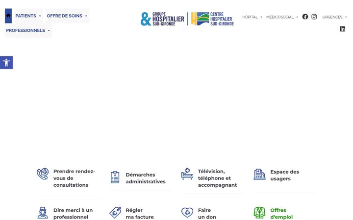 Zrzut ekranu ch-sudgironde.fr