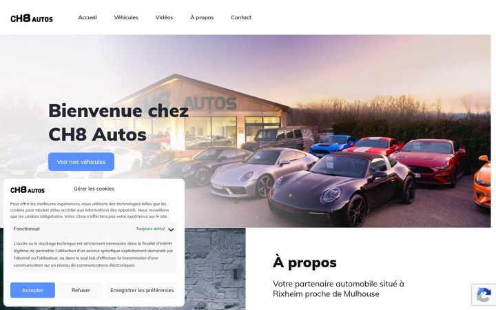 Skjermbilde av ch8autos.fr