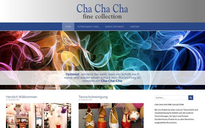 Screenshot of cha-cha-cha-tanzmode.com