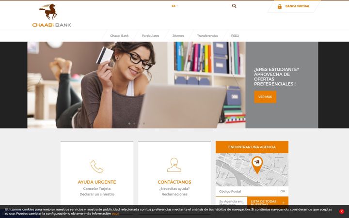 Screenshot of chaabibank.es
