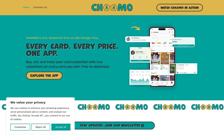 Screenshot of chaamo.com