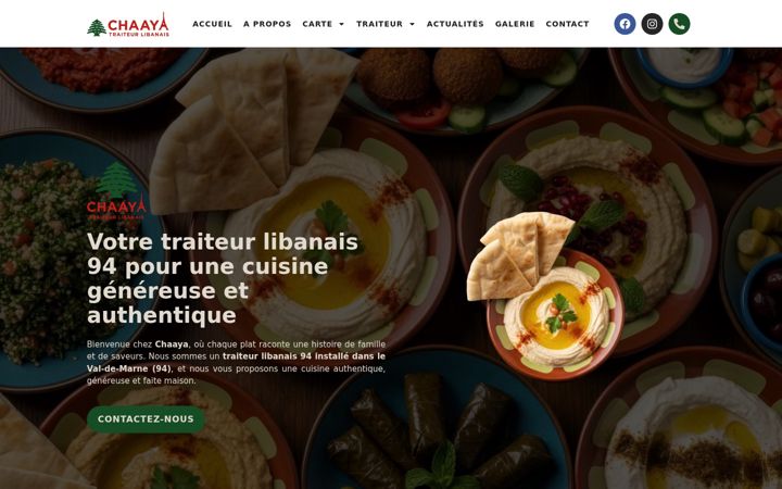 Skjermbilde av chaaya.fr