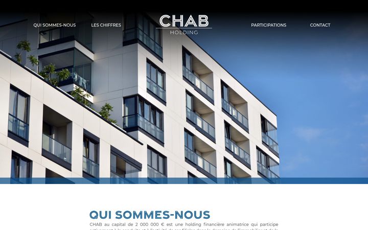 Skjermbilde av chab-holding.fr