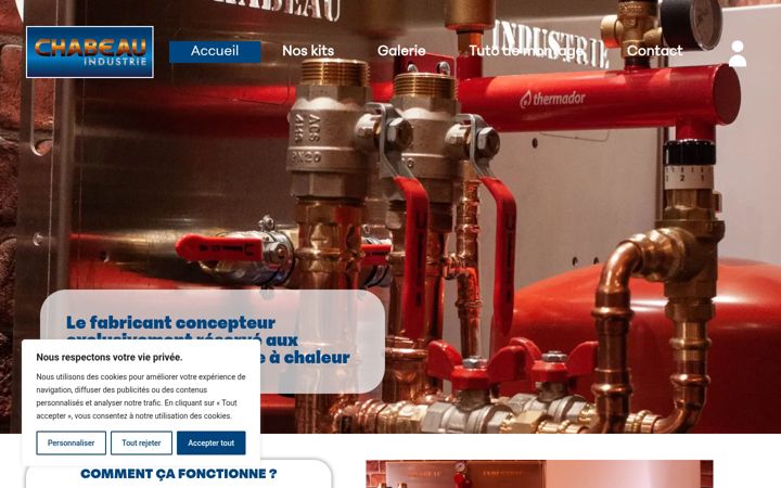 Skjermbilde av chabeauindustrie.fr